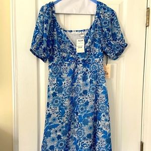 Dress-NWT SZ M. Capped sleeves, fitted bodice, fully lined.